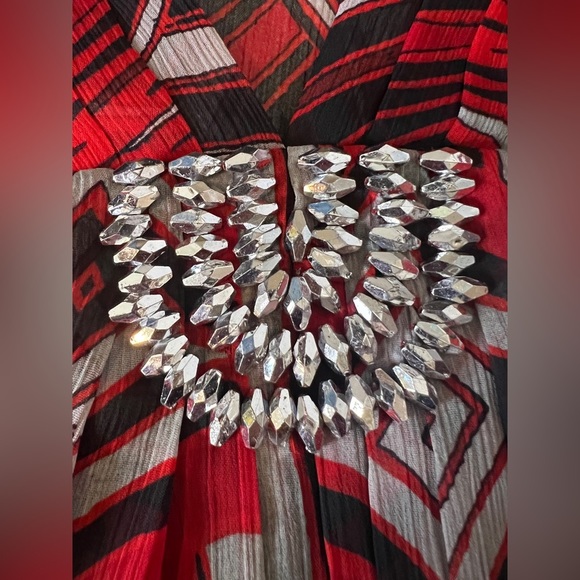 🌹NWT! Express Red Sheer Blouse - Picture 14 of 16